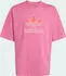 adidas Oversize Trefoil T-Shirt kurzarm pink fusion (Junior) (JV8559)