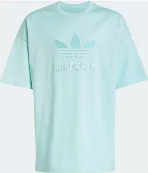 adidas Oversize Trefoil T-Shirt kurzarm semi flash aqua (Junior) (JC7881)