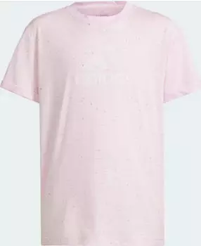 adidas Future Icons Winners T-Shirt kurzarm clear pink mel/white (Junior) (IS4390)