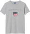 GANT Jungen T-Shirt mit GANT Wappen Print light grey melange (905114-94)