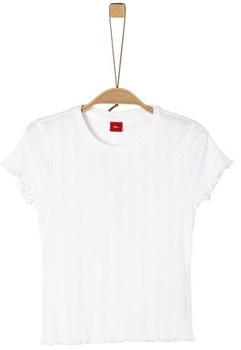 S.Oliver Jersey-T-Shirt (2022322) weiß