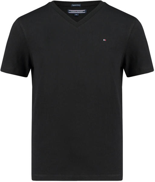 Tommy Hilfiger Organic Cotton V-Neck T-Shirt (KB0KB04142) black
