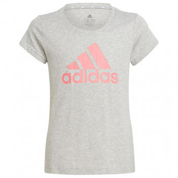 Adidas Essentials T-Shirt Crew medium grey heather/hazy rose