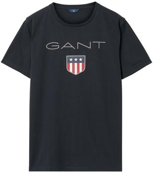 GANT Jungen T-Shirt mit GANT Wappen Print black (905114-5)