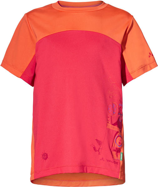 VAUDE Kids Solaro T-Shirt II bright pink/orange