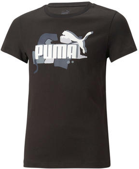 Puma Mädchen T-Shirt ESS+ STREET ART Logo (673506-01) black