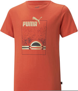 Puma Jungen T-Shirt ESS+ Street Art Summer Tee (673281-94) chili powder