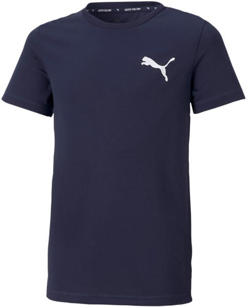 Puma Jungen T-Shirt ACTIVE Small Logo Tee (586980) peacoat