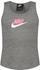 Nike Sportswear Older Girls' Jersey Tank (DA1386) carbon heather/sunset pulse