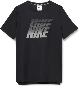 Nike Dri-FIT Older Boys' Graphic Training Top (DD8539) black/black/white