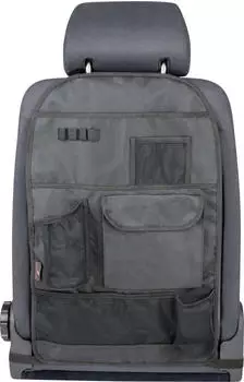 Walser Auto-Organizer Multibag, Rückenlehnenschutz mit Taschen 64x40 cm schwarz