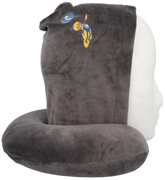 Cartrend Kids Nackenkissen mit Kapuze grau - [GLO680252105]