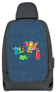 Walser Autositz Rückenlehnenschutz Graffiti blau 1-teilig - [GLO680251960]