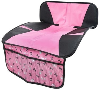 Walser Kindersitzunterlage Ballet Doll, Auto-Schutzunterlage, Sitzschoner Kindersitz grau/rosa