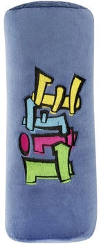 Walser Schlafkissen Graffiti, Kinder-Autokissen, Reisekissen blau