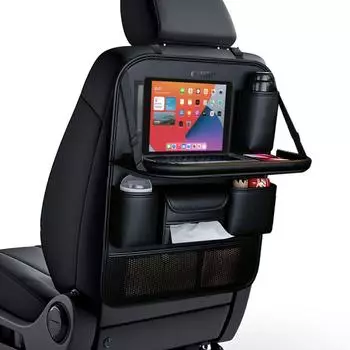 Tech-Protect UCA100 R&uuml;cksitz-Organizer mit Tablet- und Laptop-Ablage, schwarz (UCA100)
