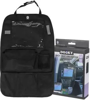 Dooky Autositz-Organizer mit Tablet-Halter, mehrere Taschen, schwarz (DOOKY5128222)