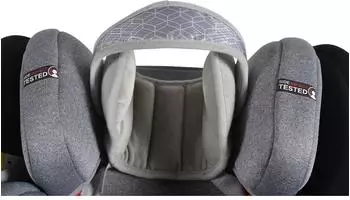 Cangaroo Shelter Kindersitz-Kopfst&uuml;tze ergonomisch, hellgrau (108524)