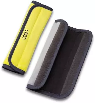 Audi ADUI Gurtpolster für Kindersitz, gelb/grau, 2er-Set (3202300500)