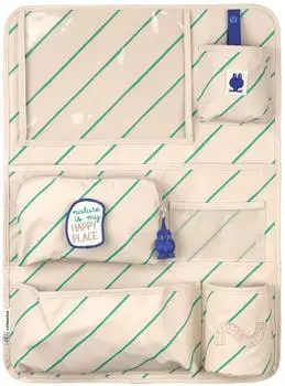 L&auml;ssig Happy Trails Car Wrap-to-Go Organizer Frog, creme/gr&uuml;n (12040151019)