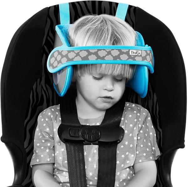 NapUp Komfort-Reise-Nackenstütze für Kindersitze blau