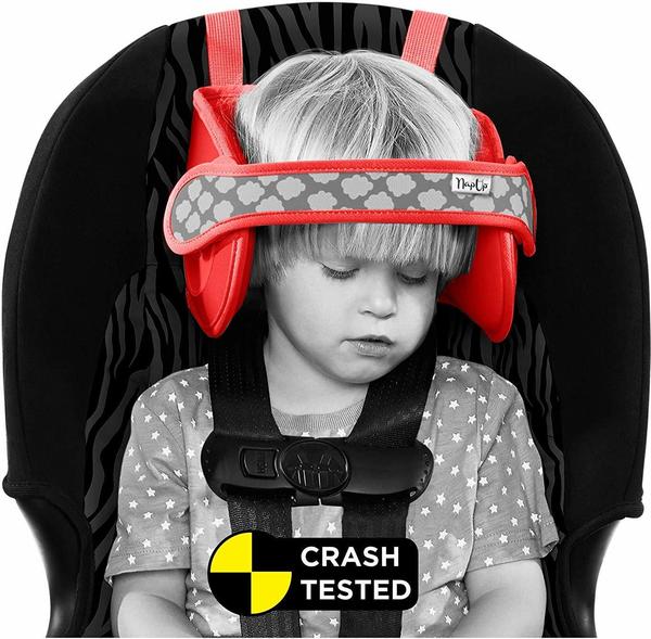 NapUp Komfort-Reise-Nackenstütze für Kindersitze rot