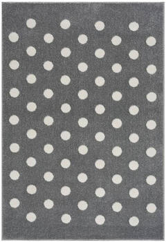Livone Happy Rugs Love you Dots (100 x 160 cm) silbergrau/weiß