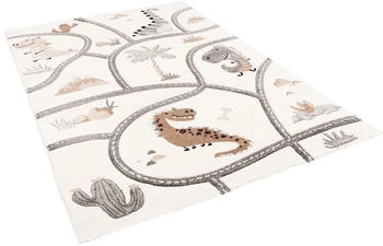 Pergamon. Maui Kids Dino Straßenteppich Beige 140x200cm