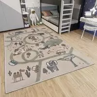HANSE Home Kinderteppich "Adventures Animal Park" rechteckig 8 mm H&ouml;he Spielteppich,