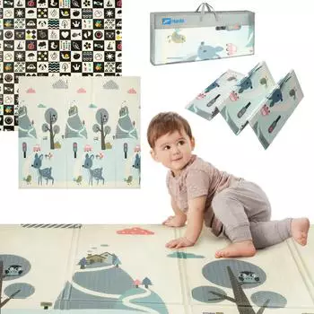 Humbi Spielmatte fürs Baby Hirsche 200x180cm