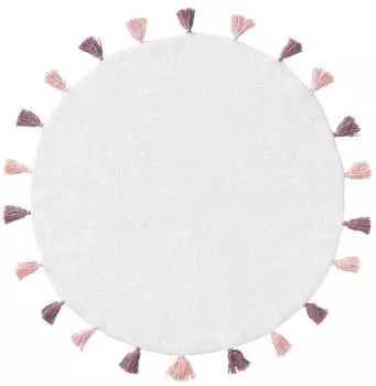 Benuta Kinderteppich Malu Ø 120 cm x 6 mm rosa
