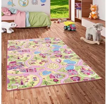 Snapstyle Straßenteppich 133x133 cm Rosa Village