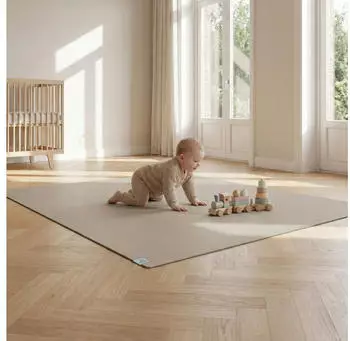 Sanosoft Krabbelmatte rutschfest 60x120cm Sand/Beige