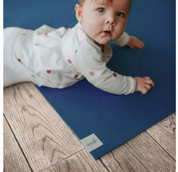 Sanosoft Krabbelmatte rutschfest 80x180cm Blau
