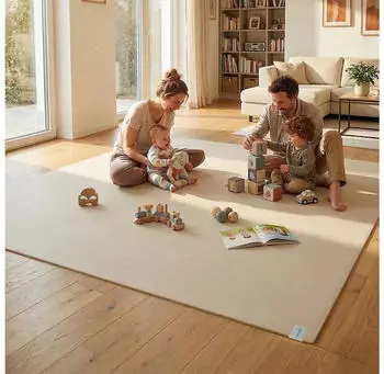 Sanosoft Krabbelmatte XXL 180x380cm Sand/Beige