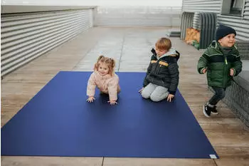 Sanosoft Outdoor Krabbelmatte 120x180cm Blau