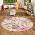 Snapstyle Kinderteppich 100 cm Girls Rosa Village Rund