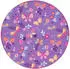 Snapstyle Kinderteppich 200 cm Schmetterling Lila Rund