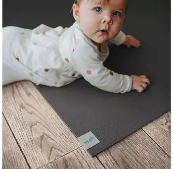 Sanosoft Krabbelmatte rutschfest 60x180cm Grau
