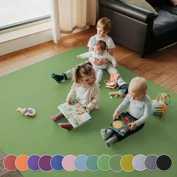 Sanosoft Krabbelunterlage XXL 180x240cm Olivgrün
