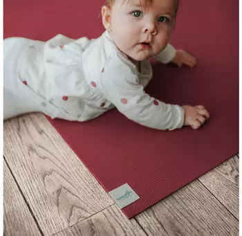 Sanosoft Krabbelmatte rutschfest 120x220cm Rot