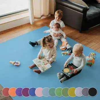 Sanosoft Krabbelunterlage XXL 240x240cm Hellblau
