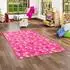 Snapstyle Kinderteppich 133x133 cm Schmetterling Pink