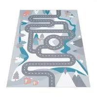 Paco Home Kinderteppich "Bino 574" rechteckig 4 mm H&ouml;he Kurzflor,