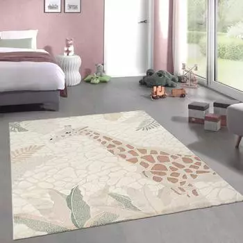 Carpetia Kinderteppich Giraffe, creme-beige, 140x200cm (2298-360_3)