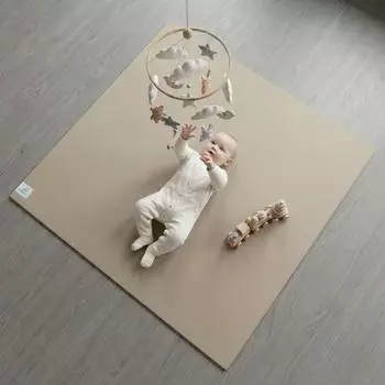 Sanosoft Krabbelmatte rutschfest 160x140cm Sand/Beige