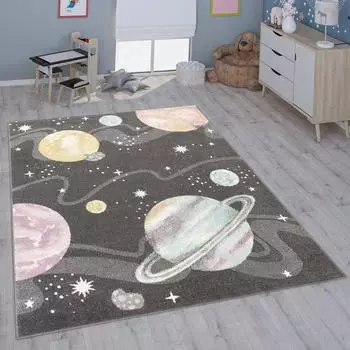 Paco Home Kinderteppich 200x280cm anthrazit