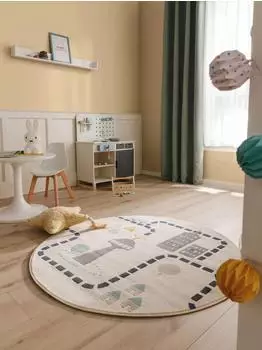 Benuta Juno Kinderteppich, rund, beige, ø 120cm (Juno)