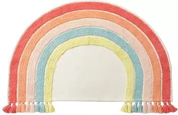 Vertbaudet Kinderzimmer-Teppich Regenbogen, mehrfarbig