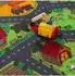 Snapstyle Kinder Spielteppich Bauernhof bunt, 80x160cm
